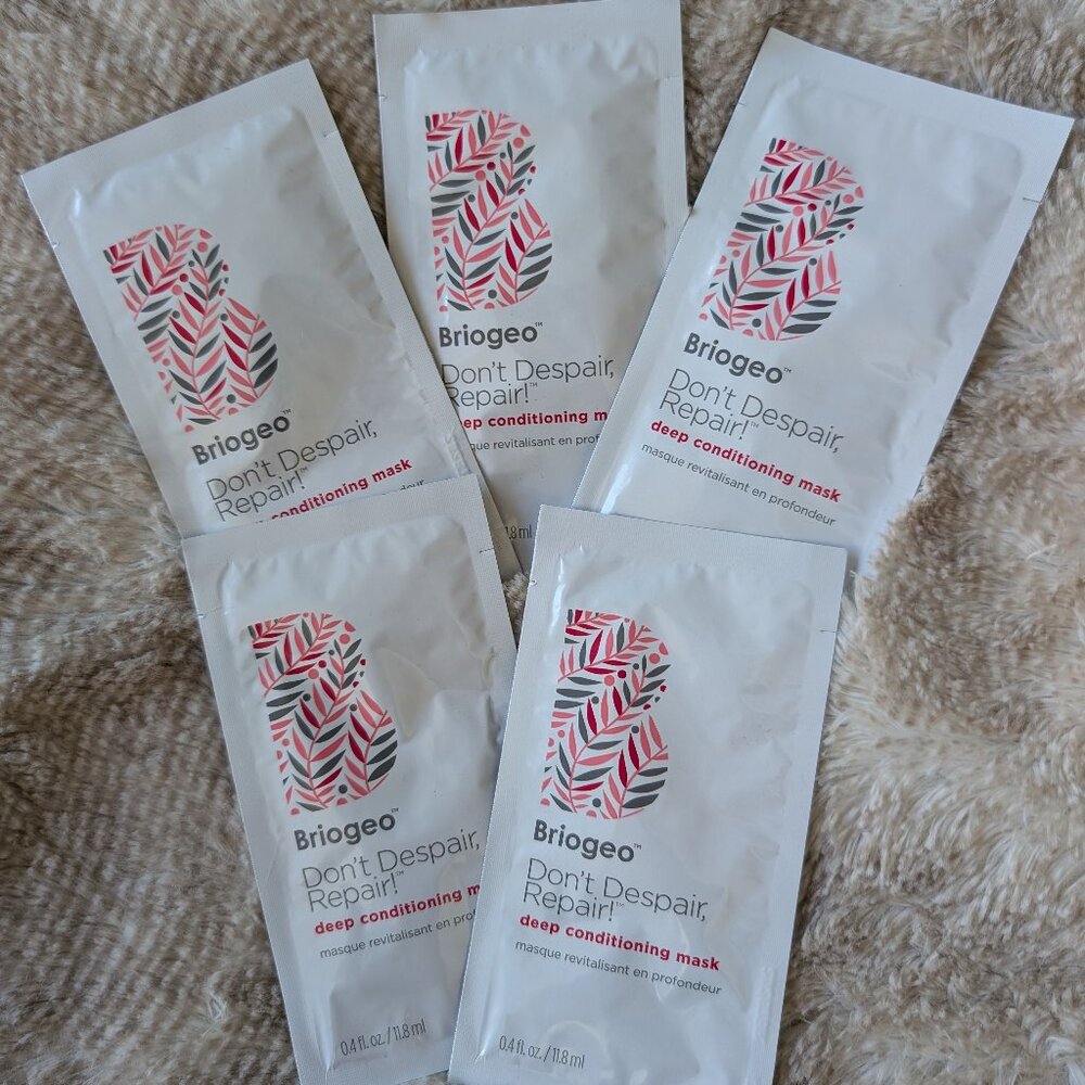 2oz Total - Briogeo Don't Despair Repair Deep Conditioning Hair Mask Sample x 5‎